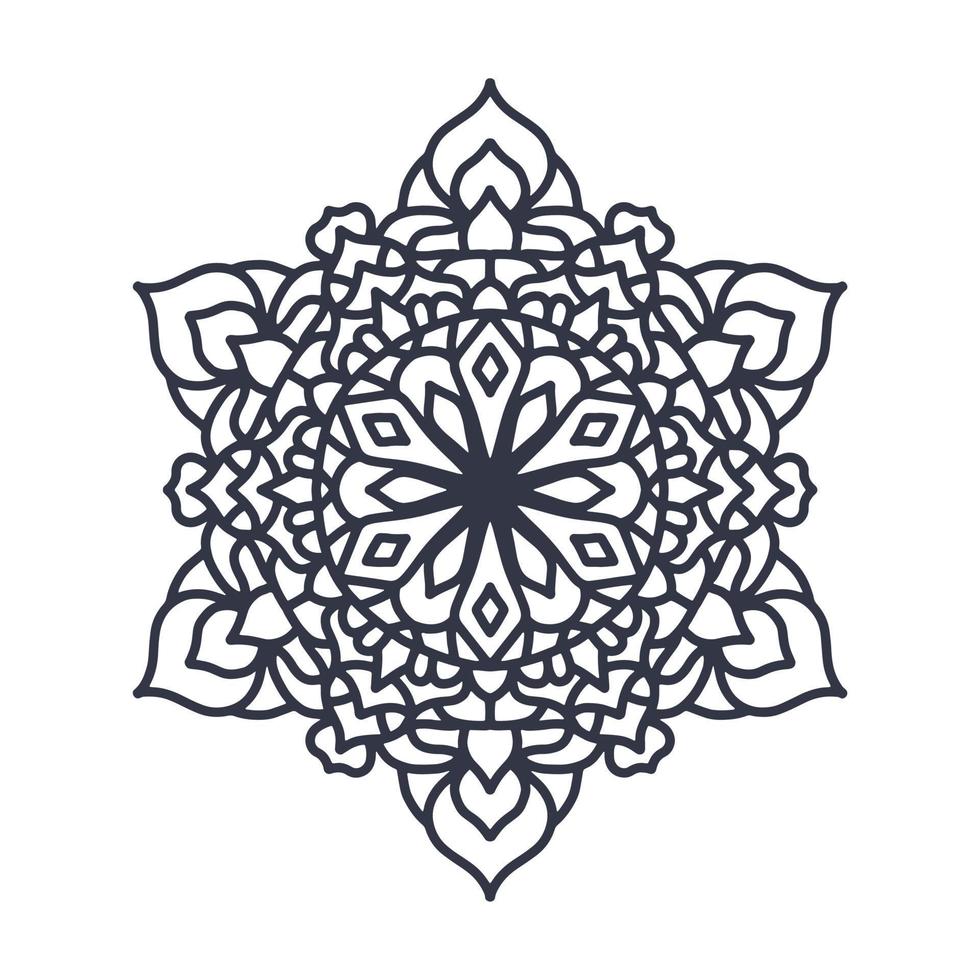 Laser cut Wedding indian Mandala template, vector