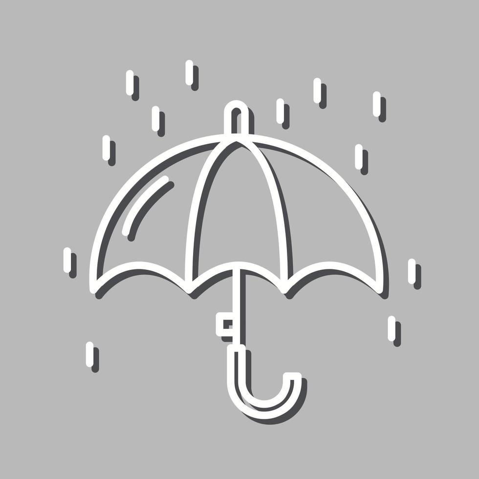 icono de vector de lluvia