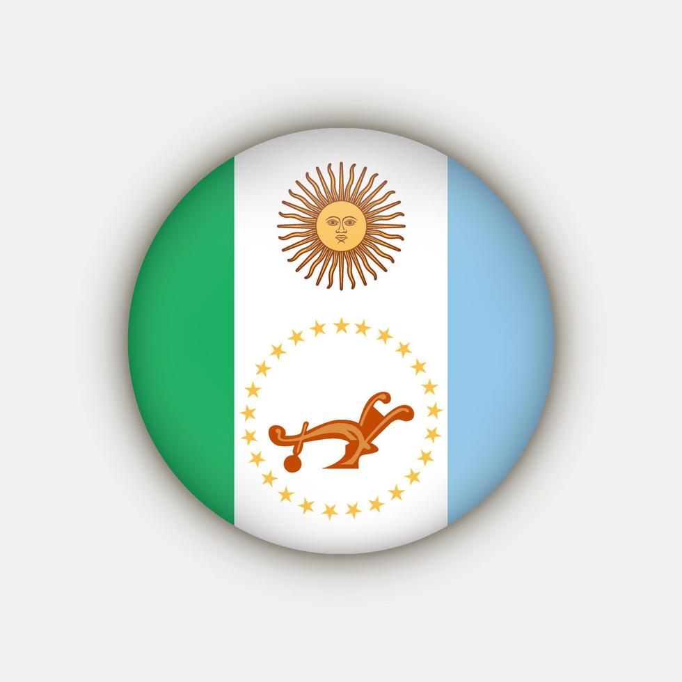 bandera del chaco provincias argentinas. ilustración vectorial vector