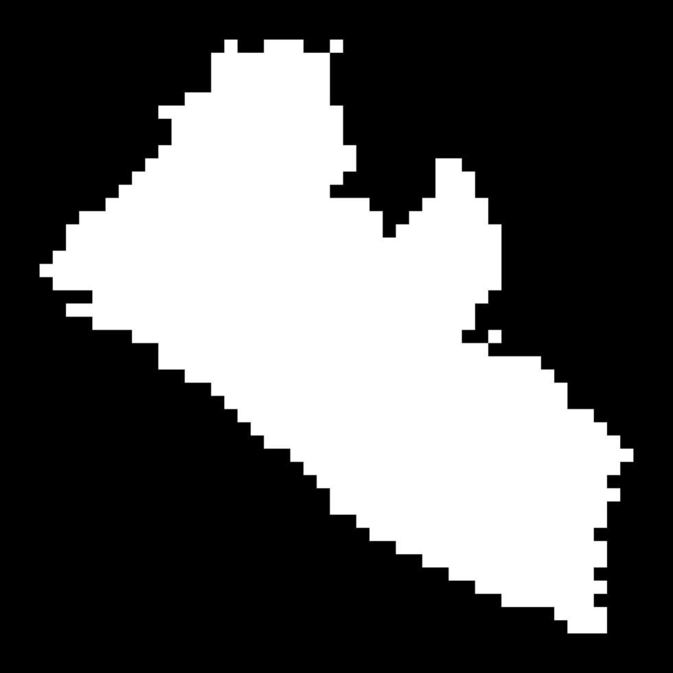 Pixel map of Liberia. Vector illustration.