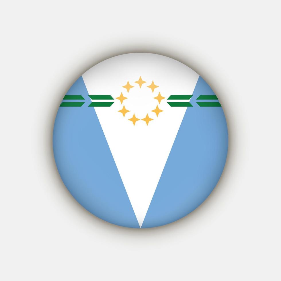 bandera formosa provincias argentinas. ilustración vectorial vector