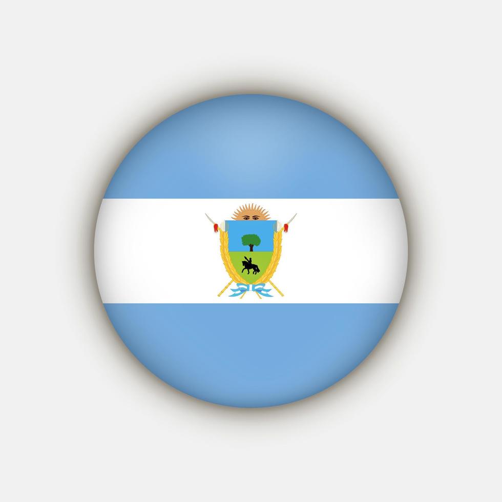 bandera de la pampa provincias argentinas. ilustración vectorial vector