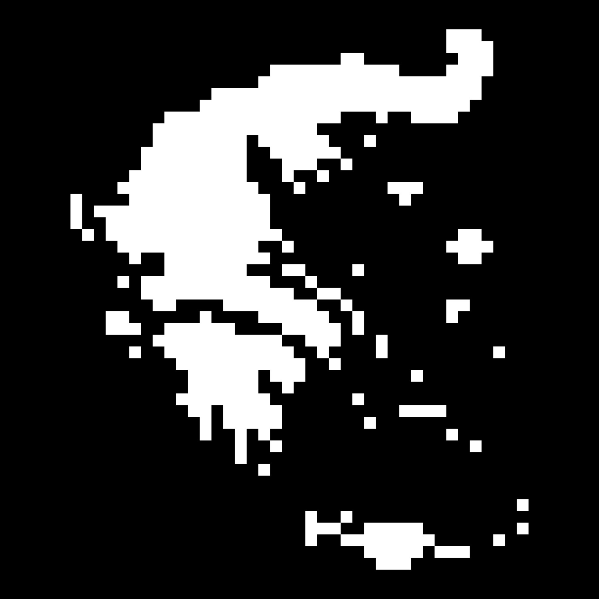 Pixel map of Greece. Vector illustration. 20245067 Vector Art at Vecteezy