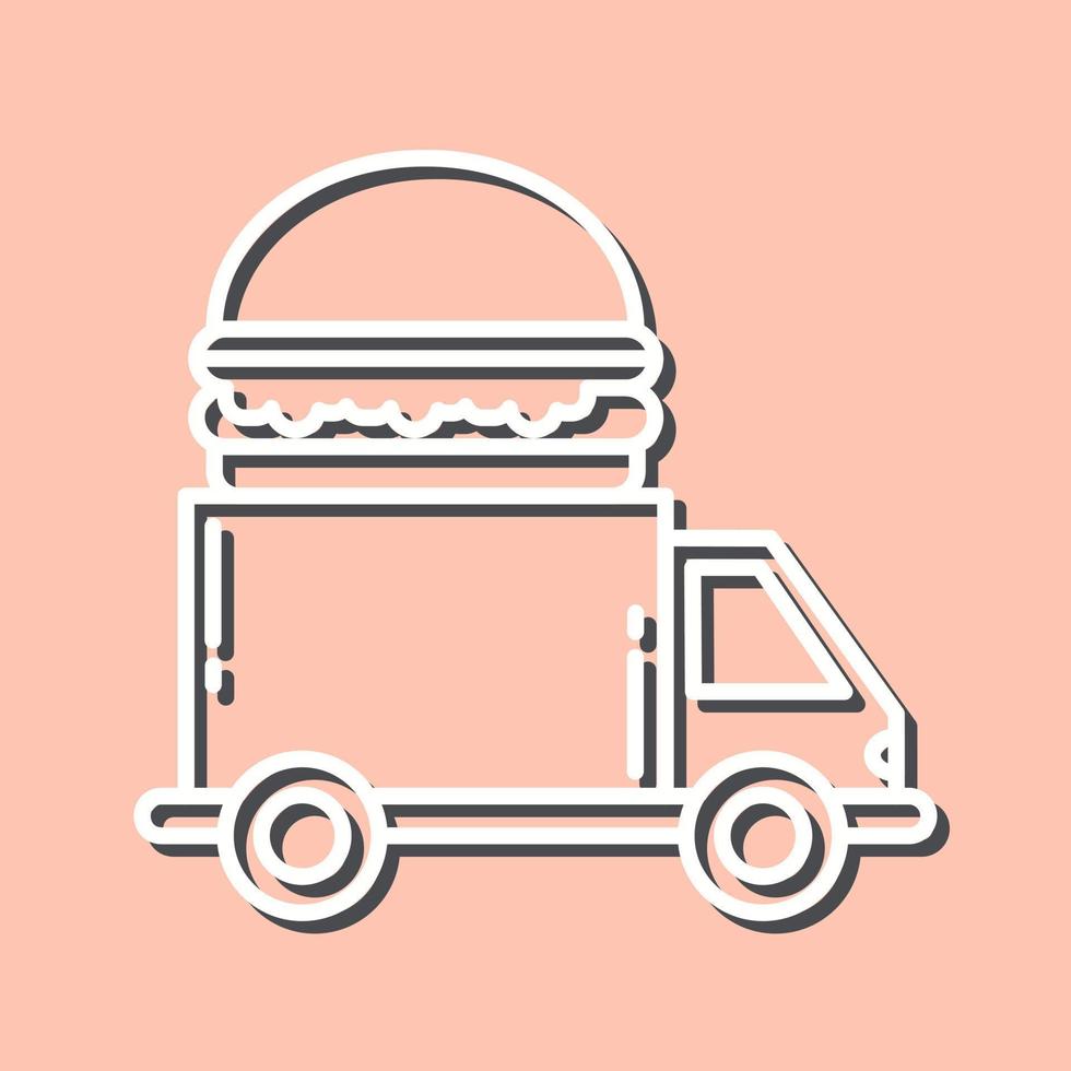 Fast Food Truck Vector Icon