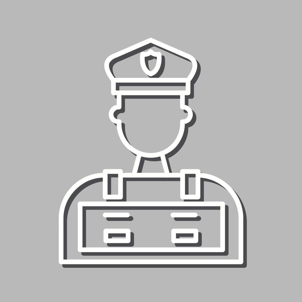 Police Man Vector Icon