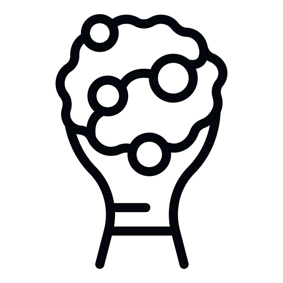 Cream jar icon outline vector. Butter nut vector