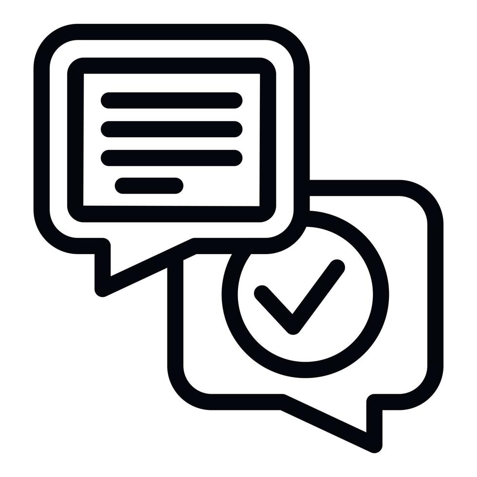 Chat online warranty icon outline vector. Card security vector