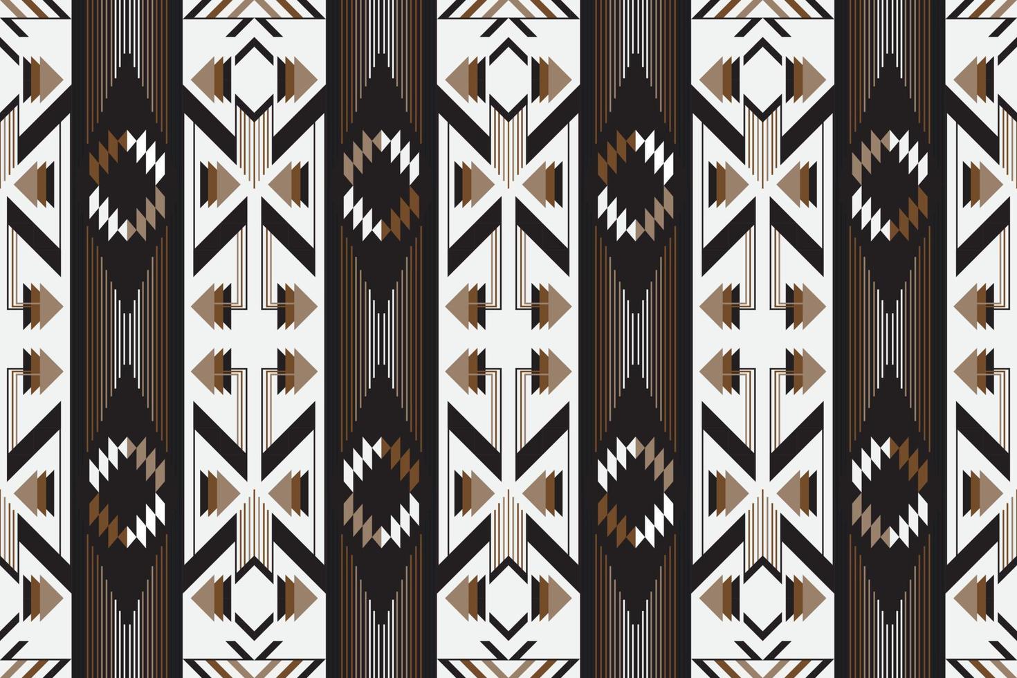Geometric ethnic tribal vintage seamless pattern. Applied traditional design for background, carpet, wallpaper, clothing, wrapping, Batik, fabric, fashion design. Vector illustration embroidery style.