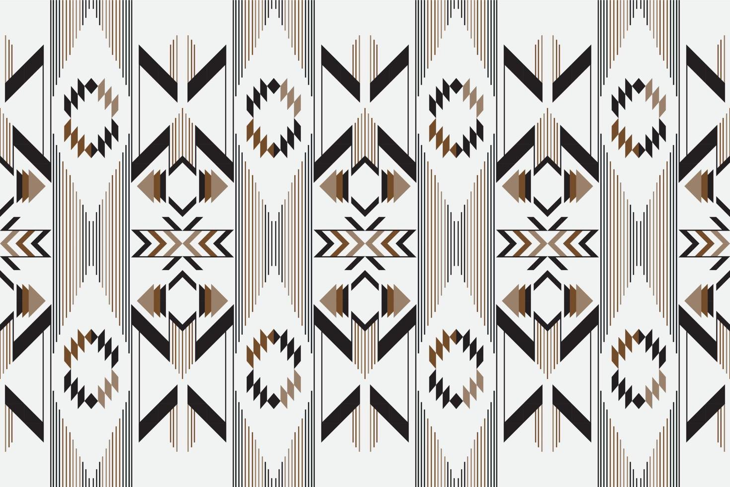 Geometric ethnic tribal vintage seamless pattern. Applied traditional design for background, carpet, wallpaper, clothing, wrapping, Batik, fabric, fashion design. Vector illustration embroidery style.