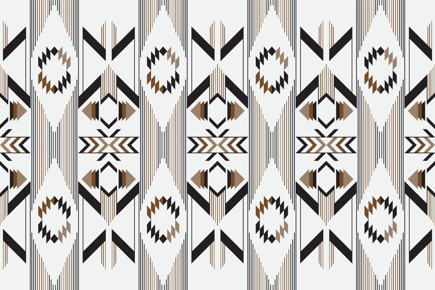 Geometric ethnic tribal vintage seamless pattern. Applied traditional design for background, carpet, wallpaper, clothing, wrapping, Batik, fabric, fashion design. Vector illustration embroidery style.