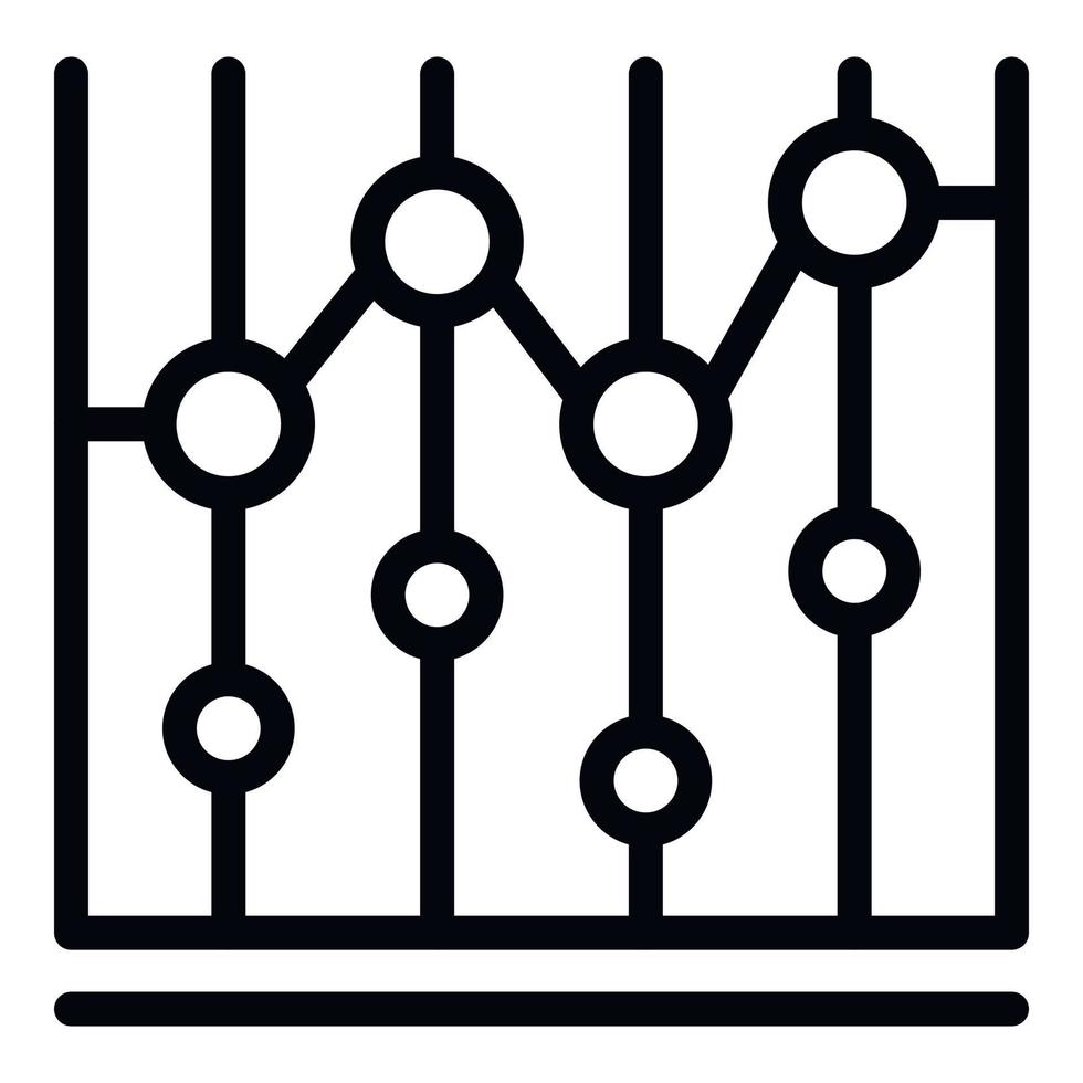 Population growth graph icon outline vector. Team human vector