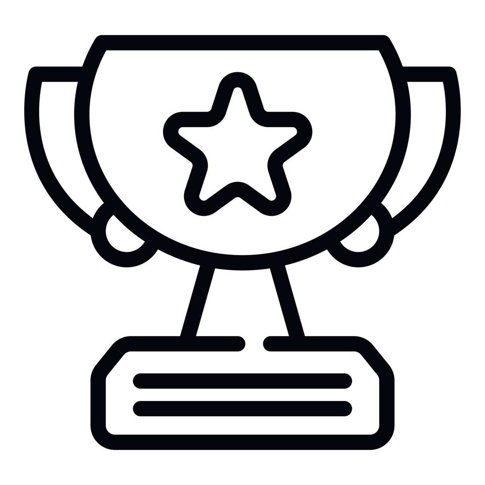 Ceremony award icon outline vector. Win sport vector