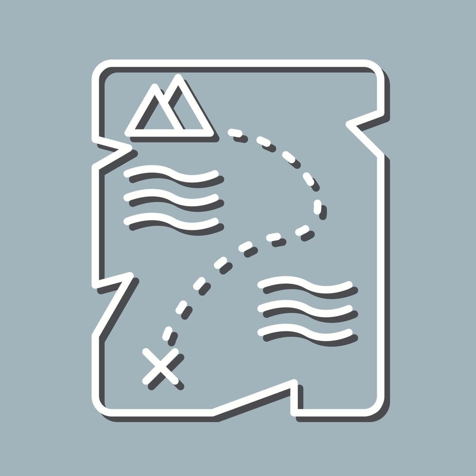 Treasure Map Vector Icon