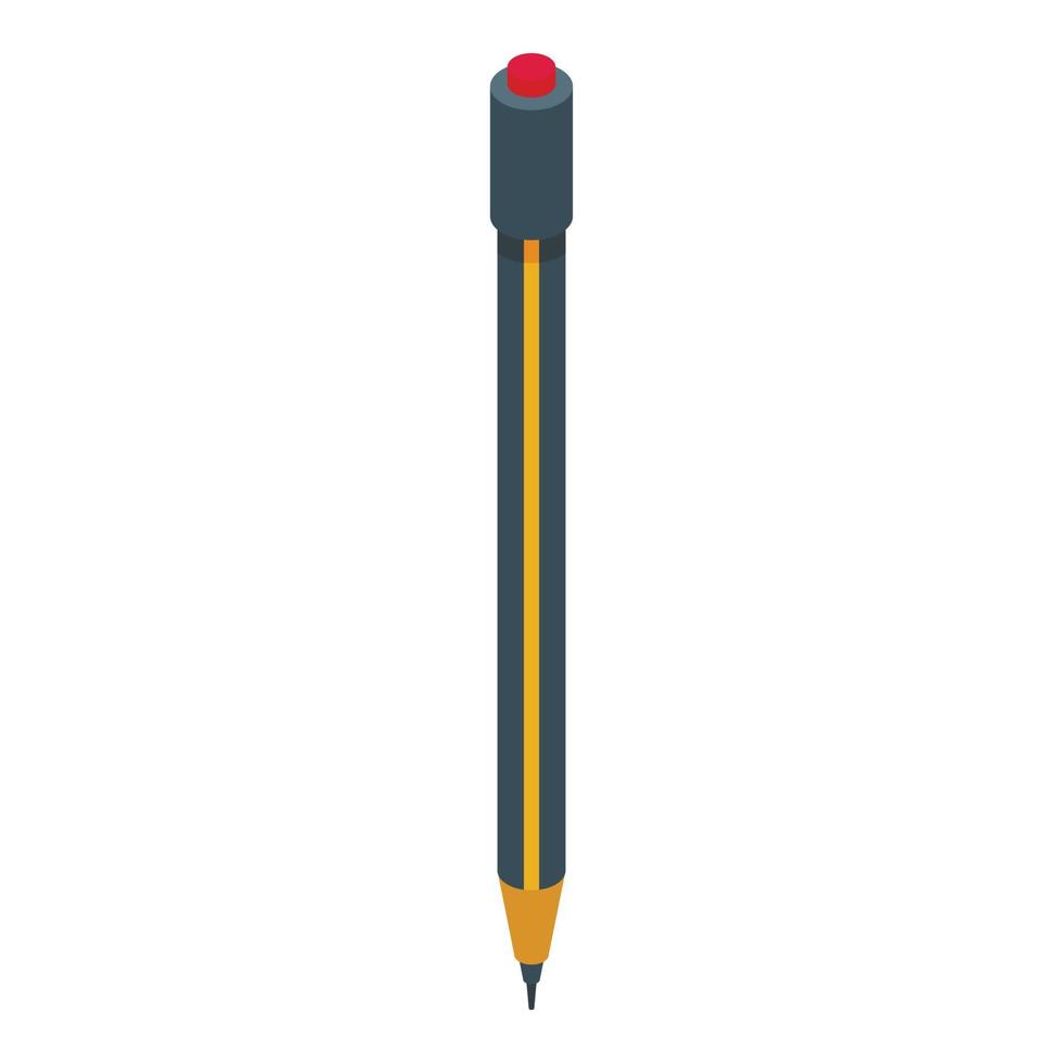 Pen icon isometric vector. Sign tablet vector