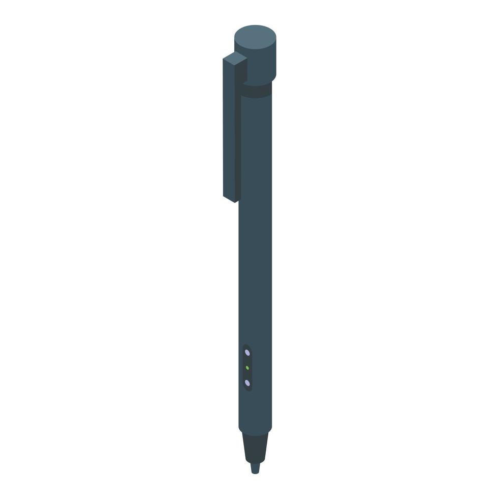 Stylus icon isometric vector. Digital pen vector