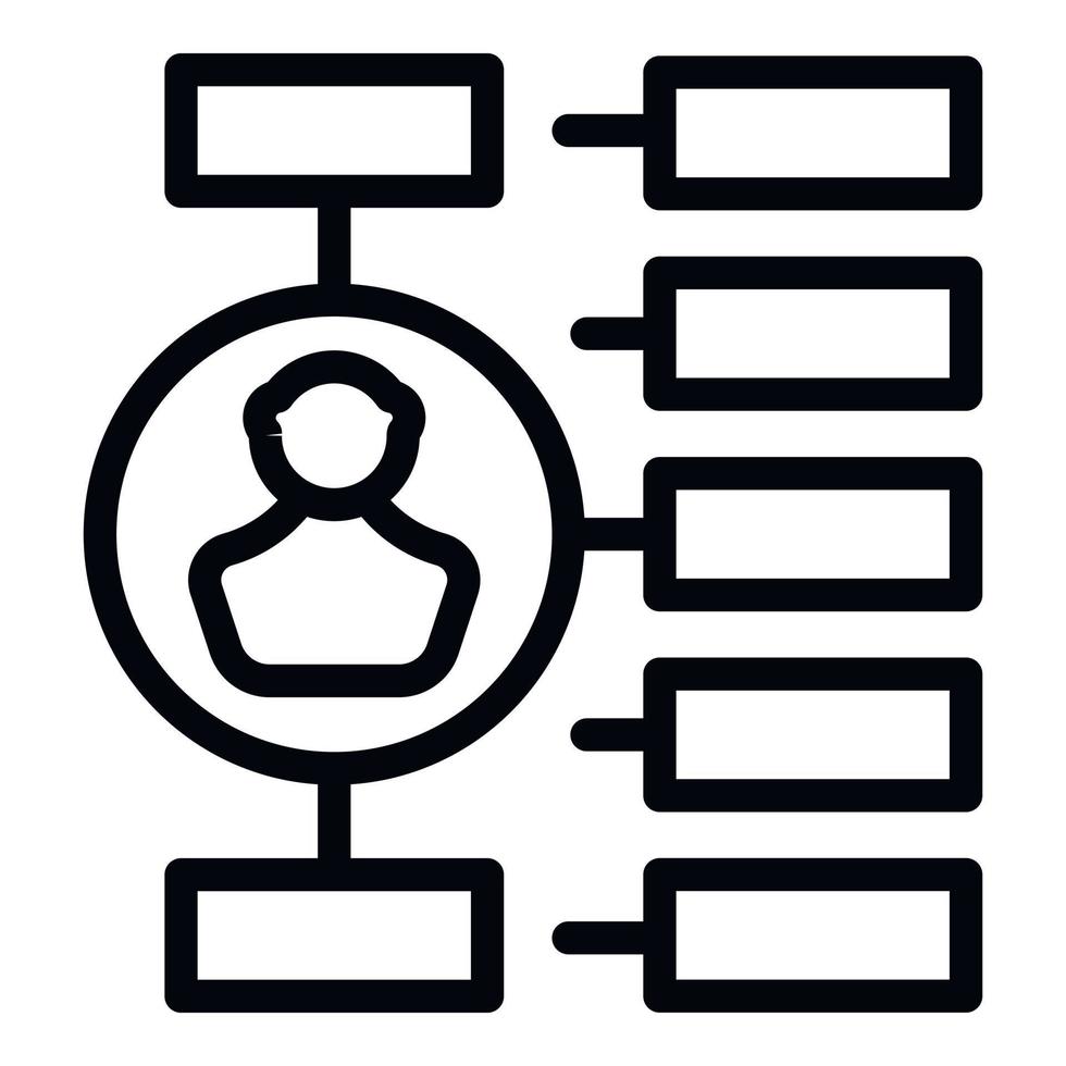 Human population icon outline vector. Customer team vector
