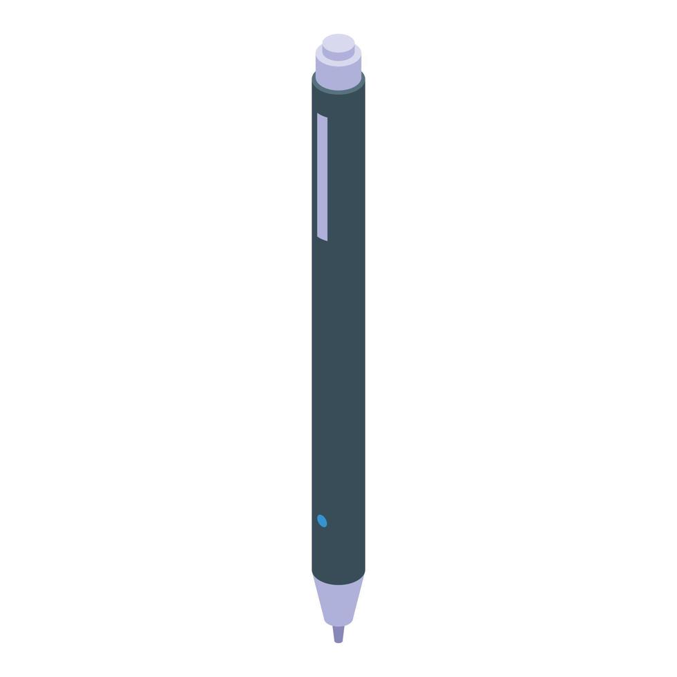 Hand digital pen icon isometric vector. Sign tablet vector