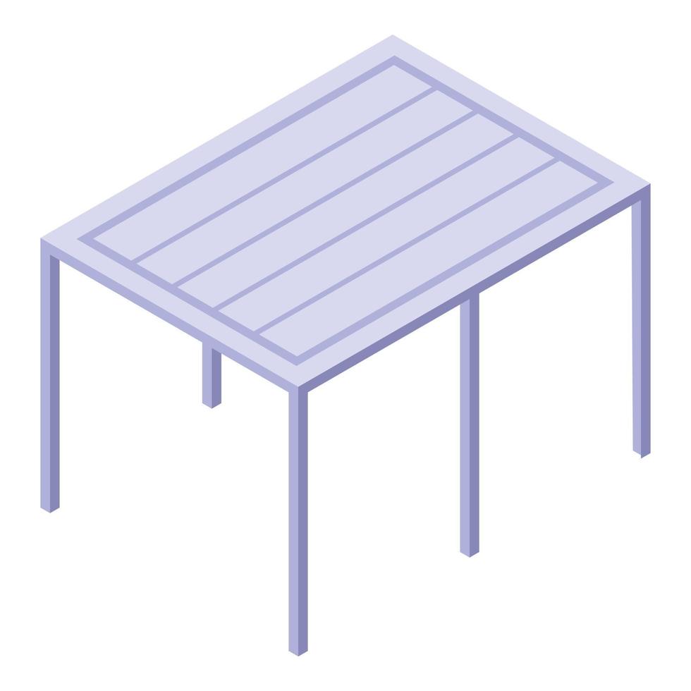 Outdoor pergola icon isometric vector. House building vector