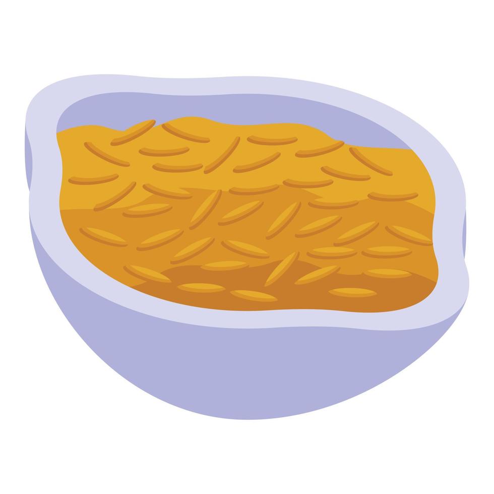 Ayurvedic diet wheat icon isometric vector. Food lifestyle vector