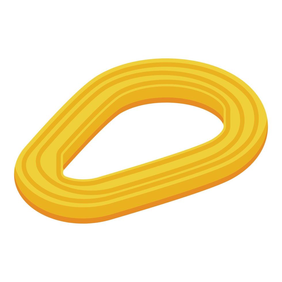 Modern churro icon isometric vector. Spanish food vector