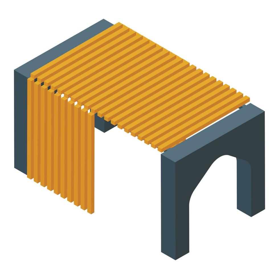 Pergola building icon isometric vector. Garden roof vector