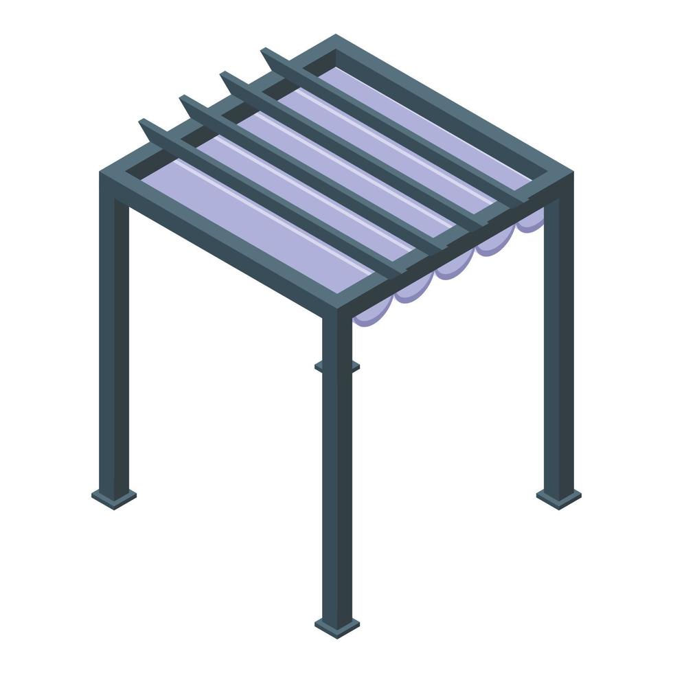 Park pergola icon isometric vector. House construction vector