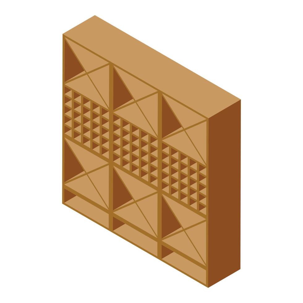Home wine cellar icon isometric vector. Drink barrel vector