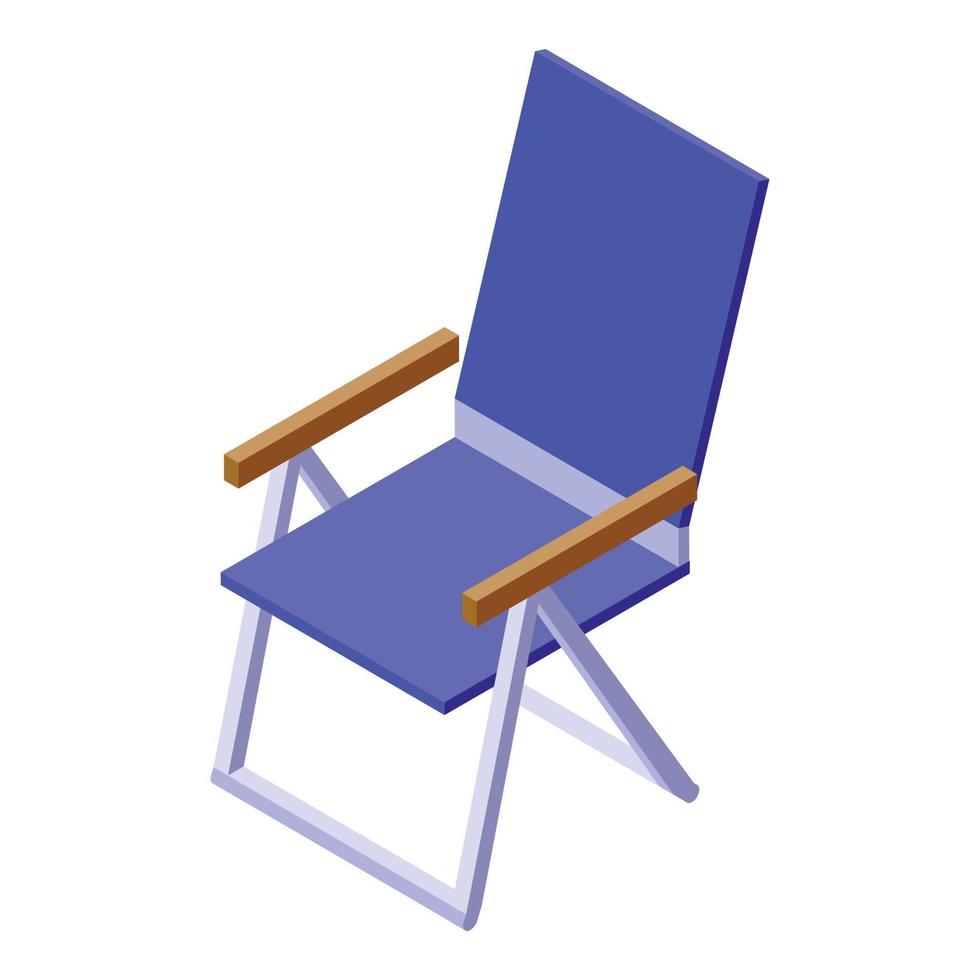 Chair swim camp icon isometric vector. Fun park vector