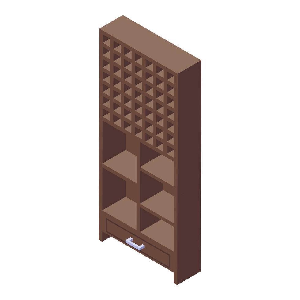 Drink wine cellar icon isometric vector. Grape winery vector