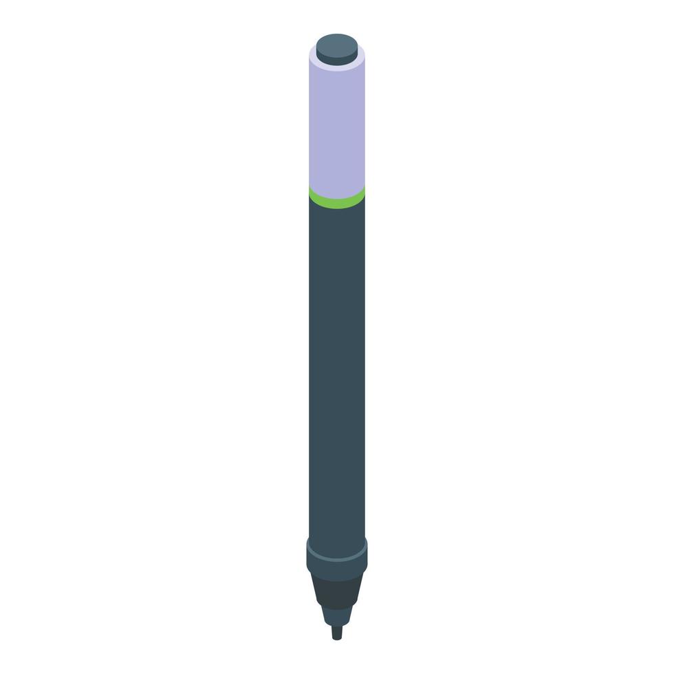 Graphic pen icon isometric vector. Digital tablet vector