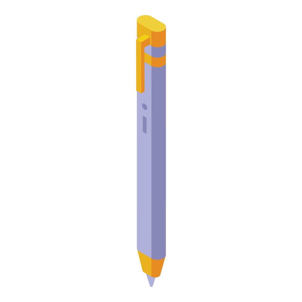 Digital pen sign icon isometric vector. Tablet ink vector