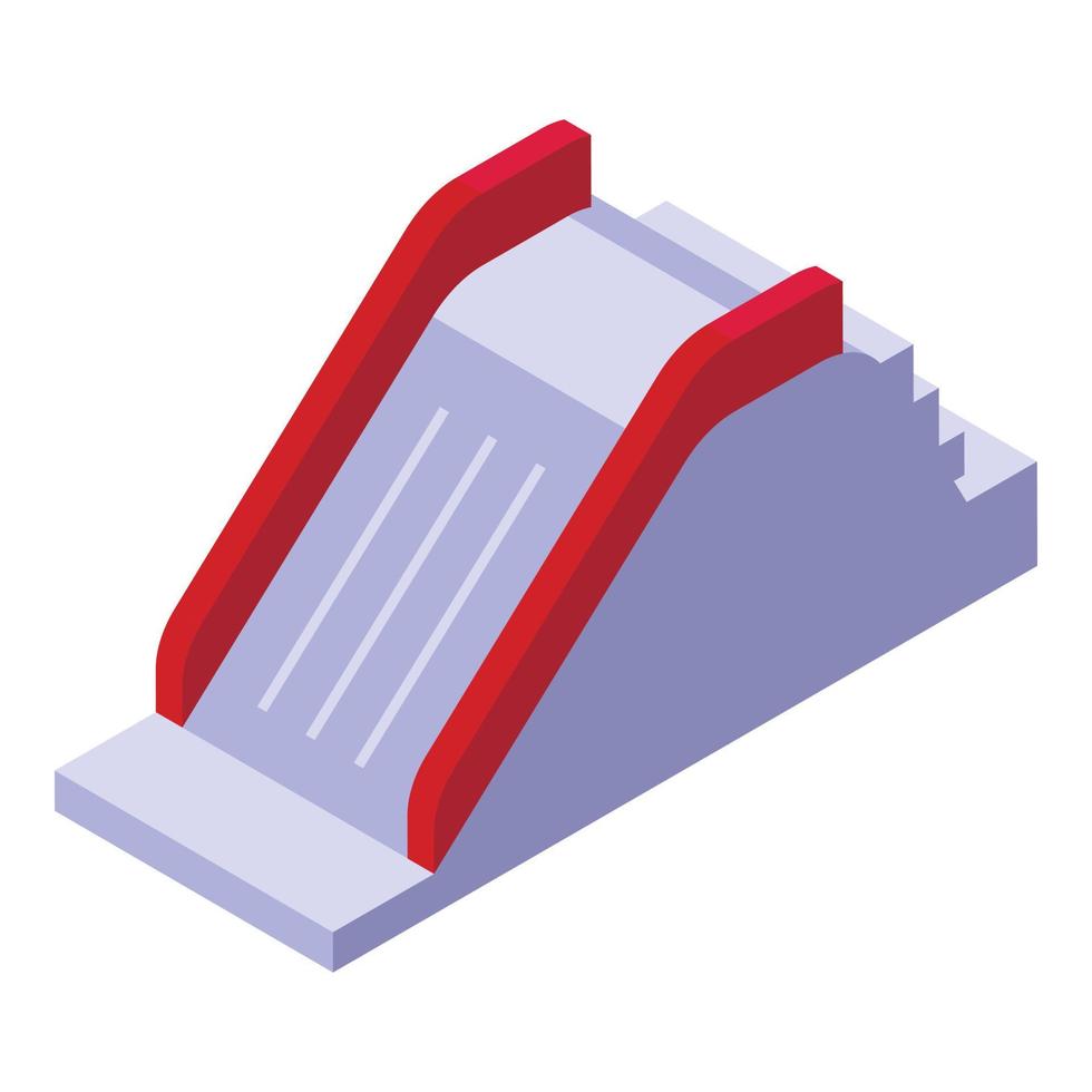 Swim camp slide icon isometric vector. Water kid vector
