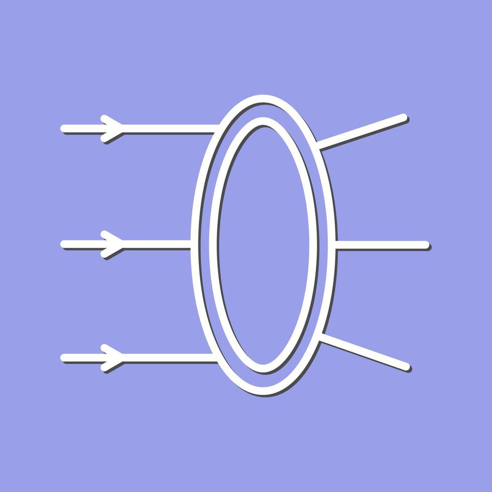 Refraction Vector Icon