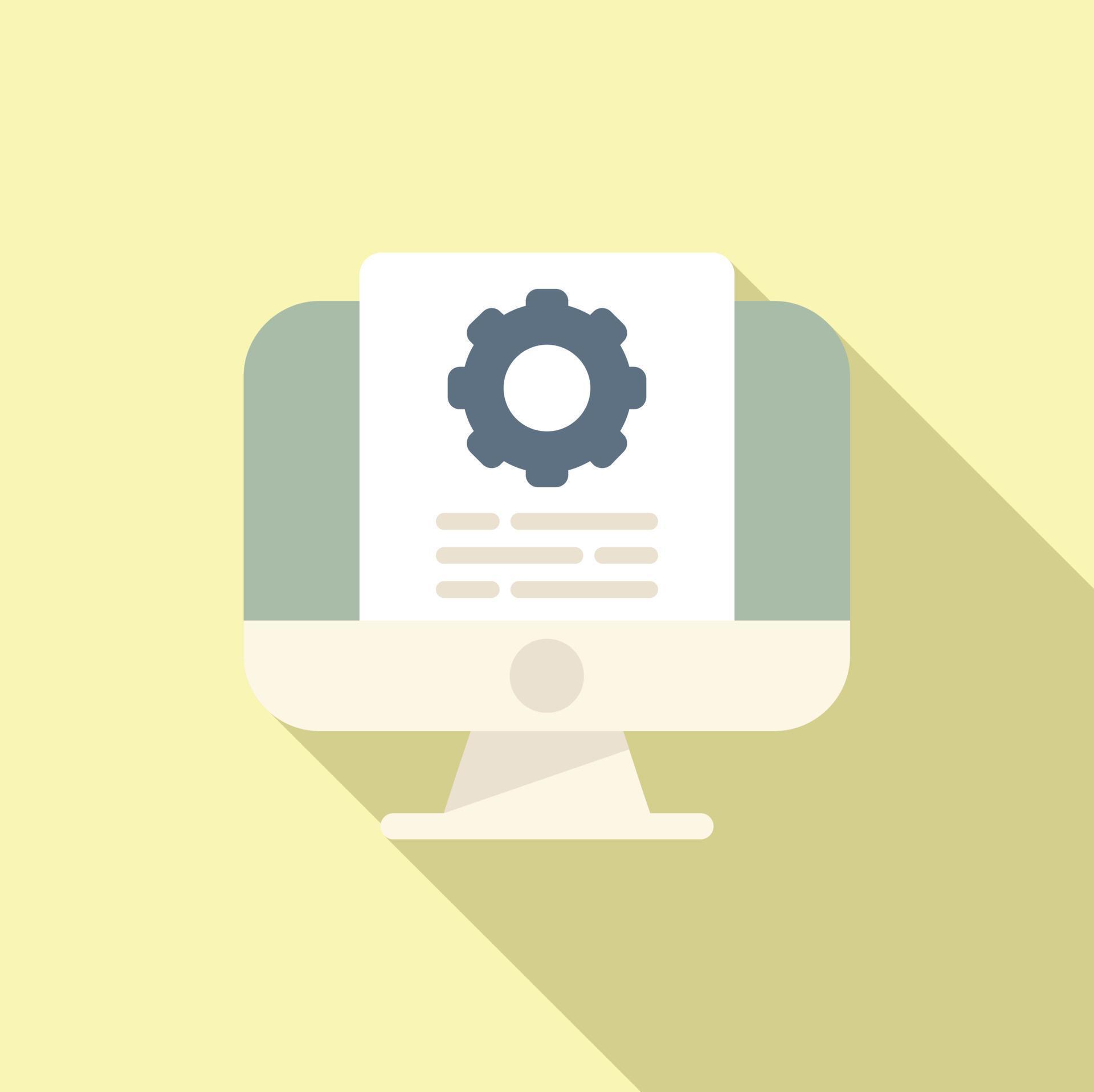 Project document icon flat vector. Data support 20247128 Vector Art at ...