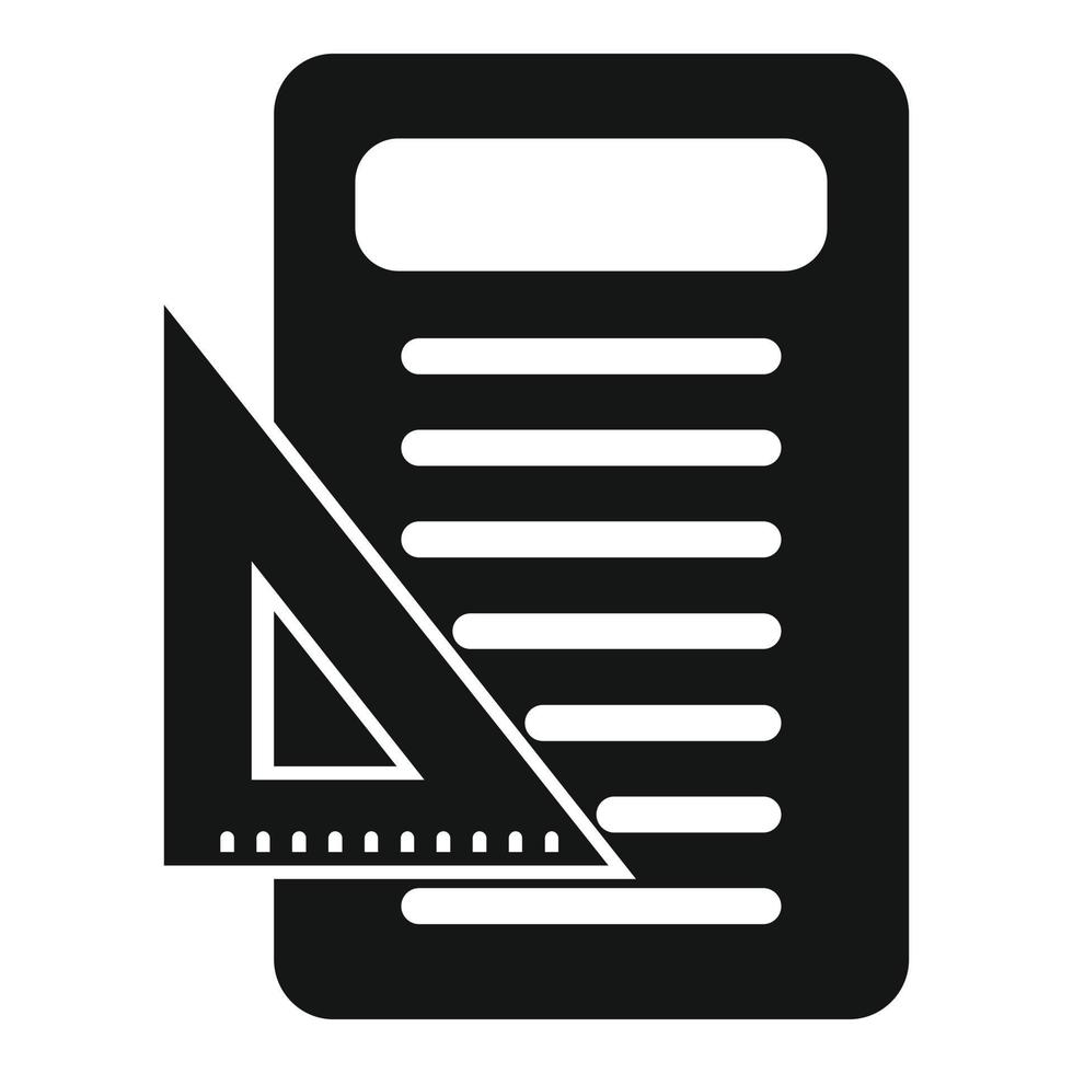 Paper document icon simple vector. Gear page vector