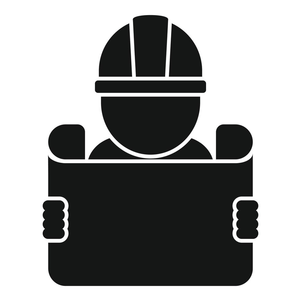 Construction manual icon simple vector. Technical document vector