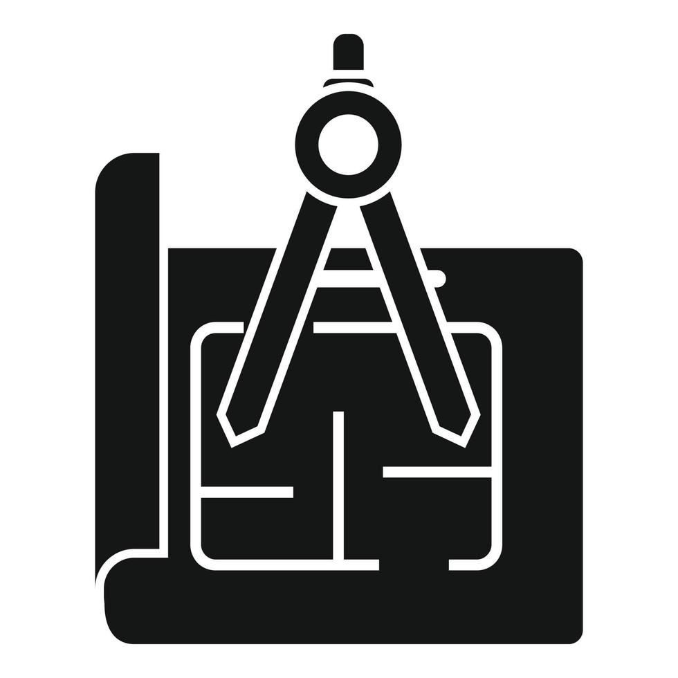 Apartment plan icon simple vector. Paper manual vector