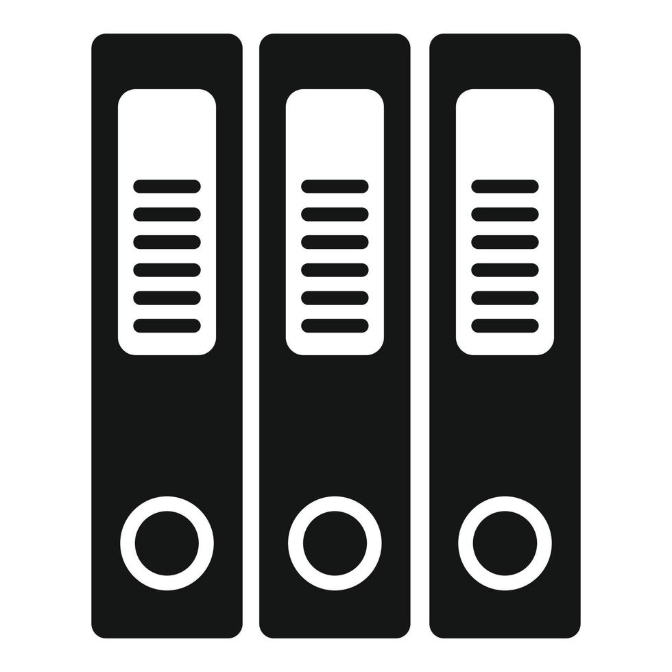 Office folders icon simple vector. Business paper vector