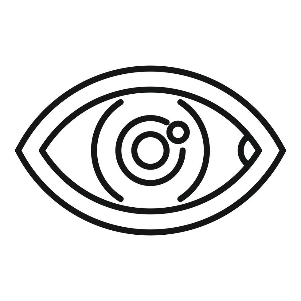 Eye trust value icon outline vector. Passion culture vector