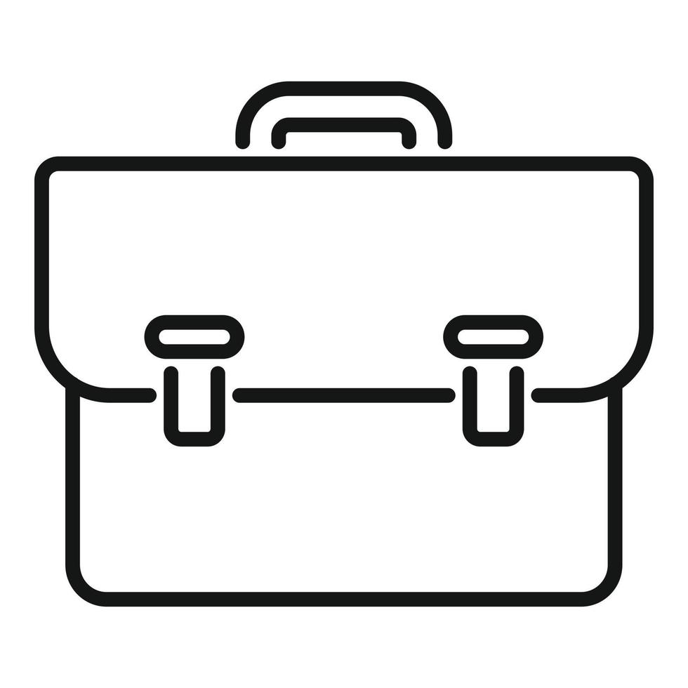 Technical case icon outline vector. Paper manual vector