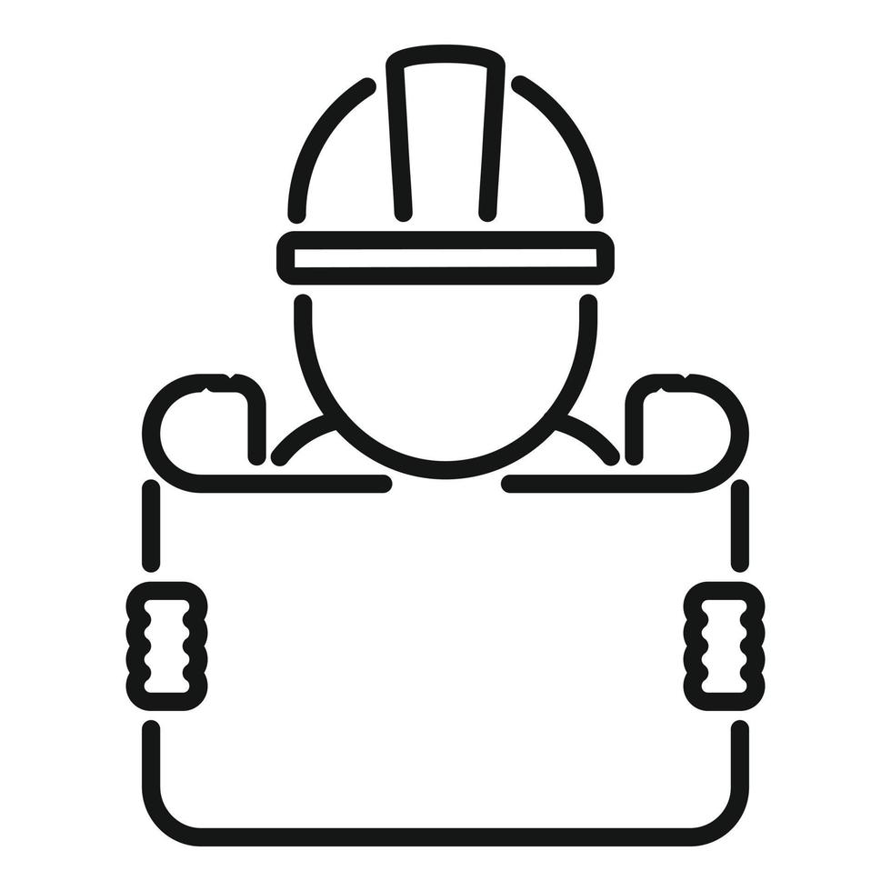 Construction manual icon outline vector. Technical document vector