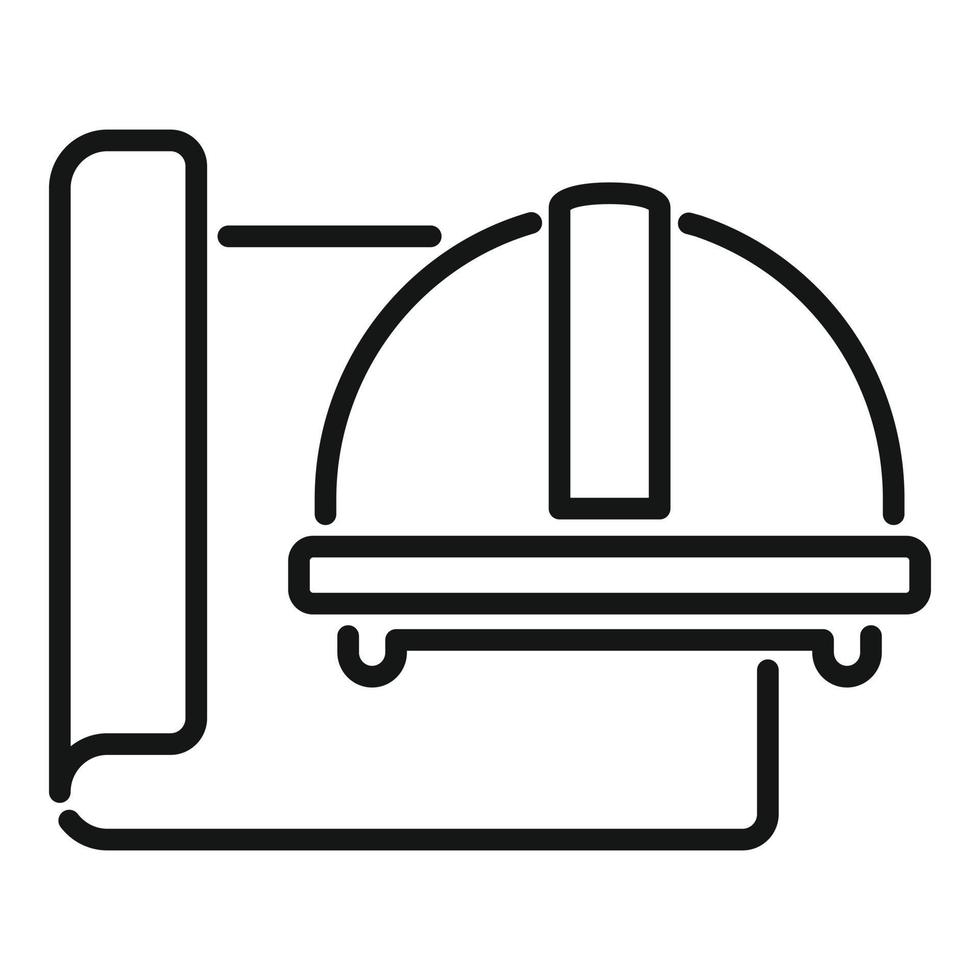 Construction technical document icon outline vector. Business manual vector