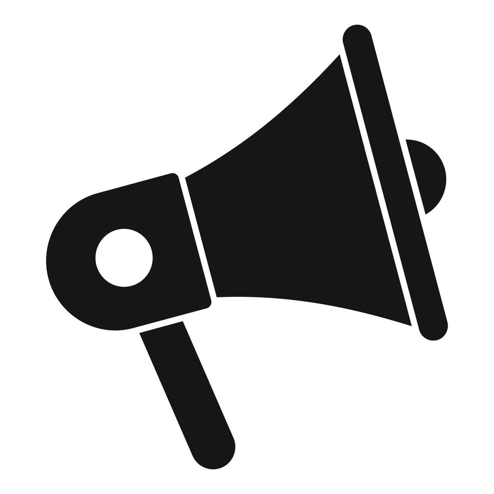 Brand ambassador megaphone icon simple vector. Public media vector