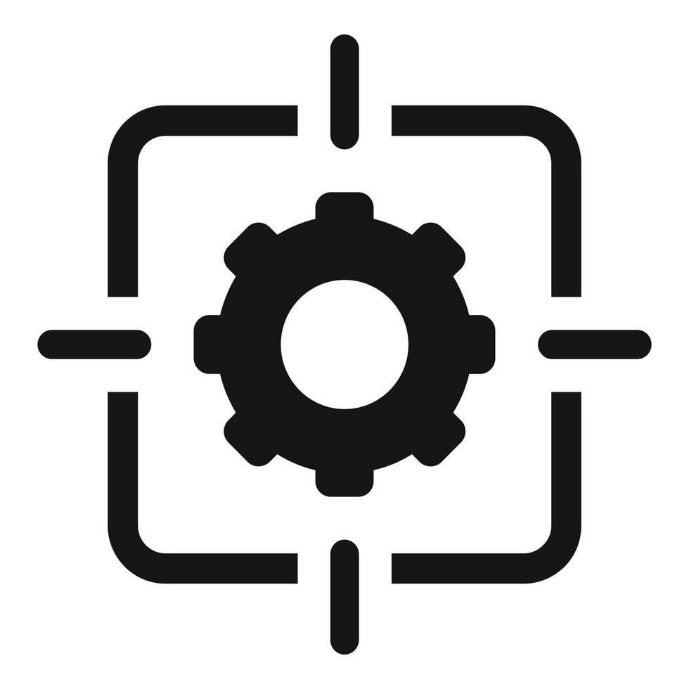 Target core values icon simple vector. Value purpose vector