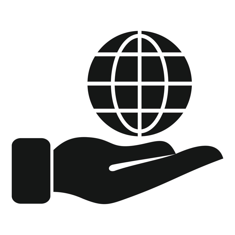 Global trust icon simple vector. Core value vector