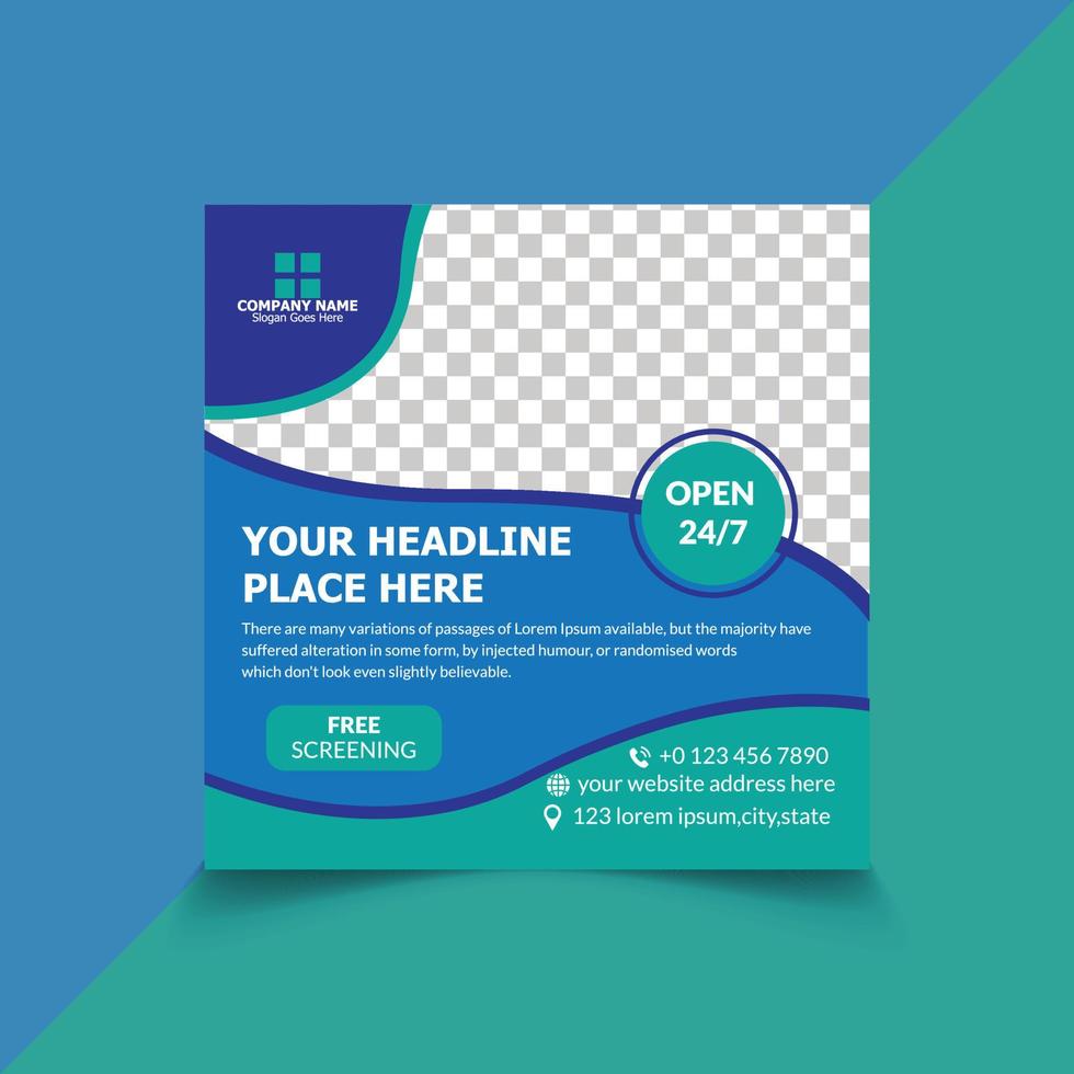 creative social media banner design template vector