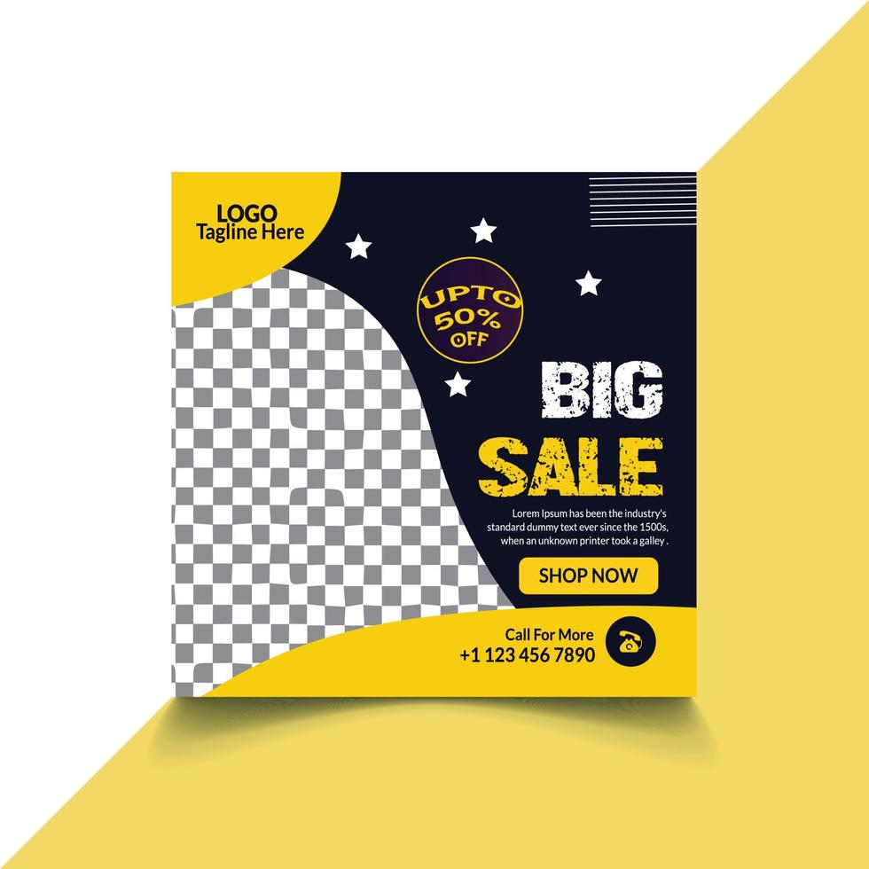 creative social media banner design template vector