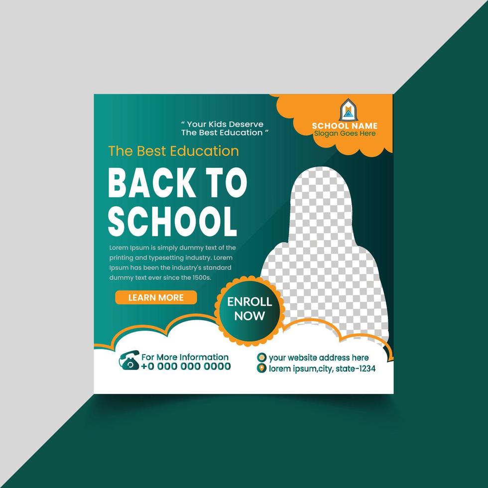 creative social media banner design template vector