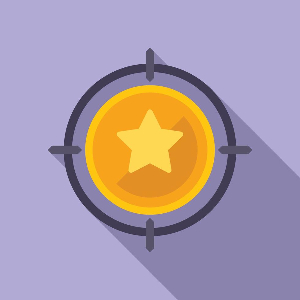 Brand coin icon flat vector. Social media vector