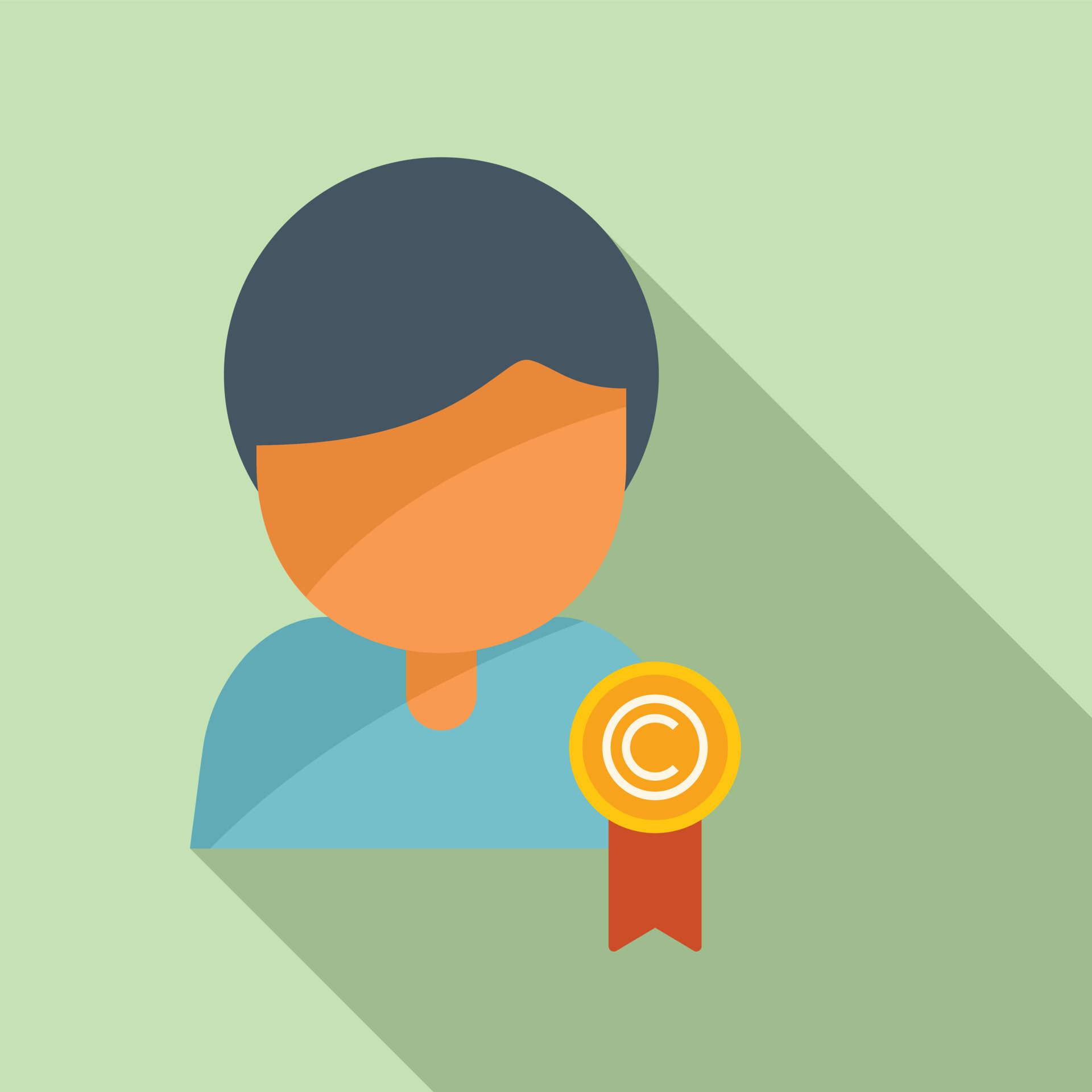 Brand ambassador icon flat vector. Social media 20247596 Vector Art at